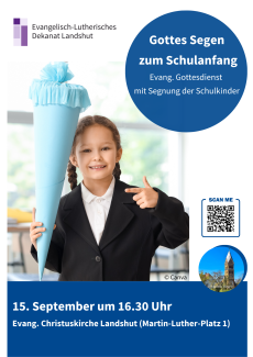 Gottesdienst zum Schulanfang 15.09.26 um 16.40h in der Christuskirche
