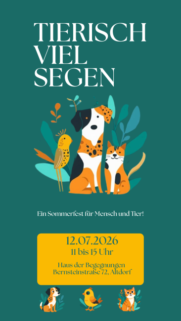 Grafik - Tierisch viel Segen